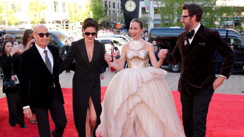 Stanley Tucci, Felicity Blunt, Emily Blunt, John Krasinski