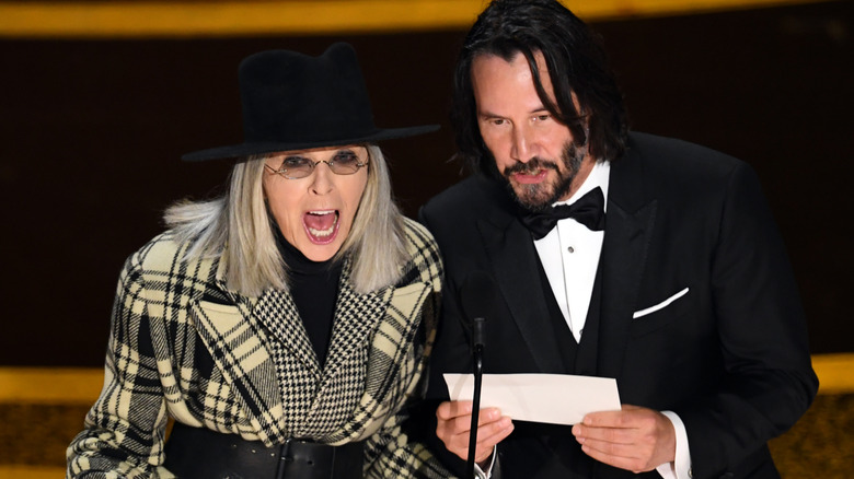 Diane Keaton and Keanu Reeves