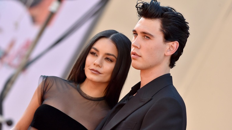 Austin Butler and Vanessa Hudgens posing