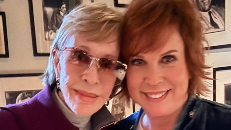 Carol Burnett and Vicki Lawrence posing together in 2026 selfie