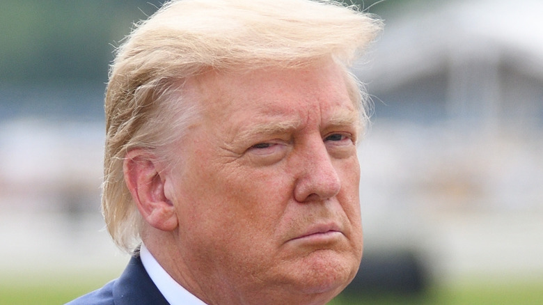 Donald Trump scowling 