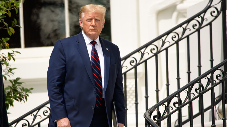 Donald Trump looking pensive