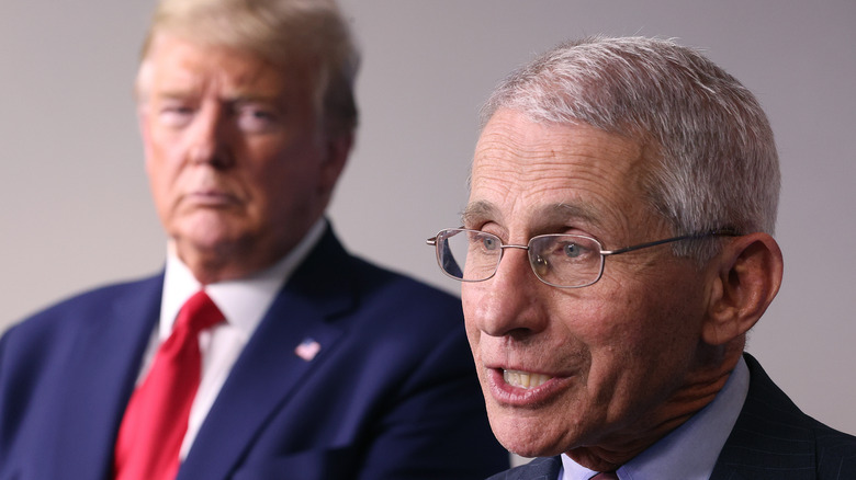 Donald Trump and Dr. Anthony Fauci