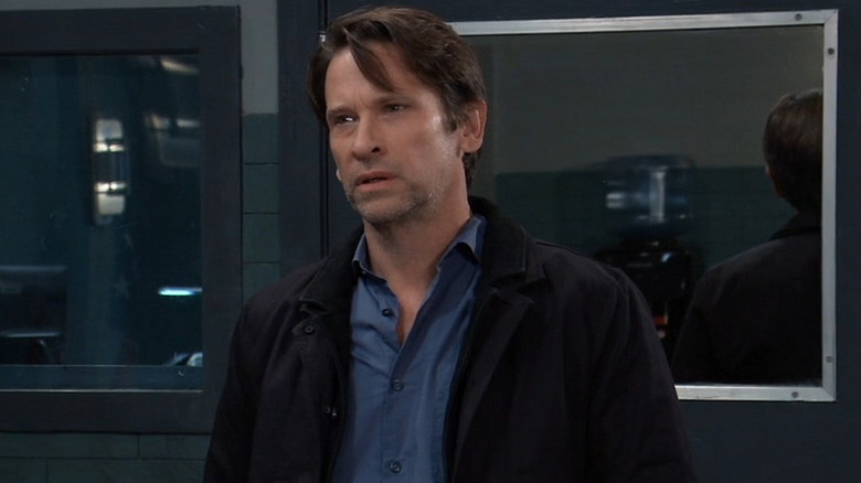 General Hospital's Austin looking concerned