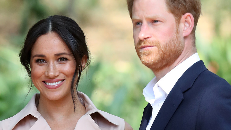 Prince Harry and Meghan Markle at an event.