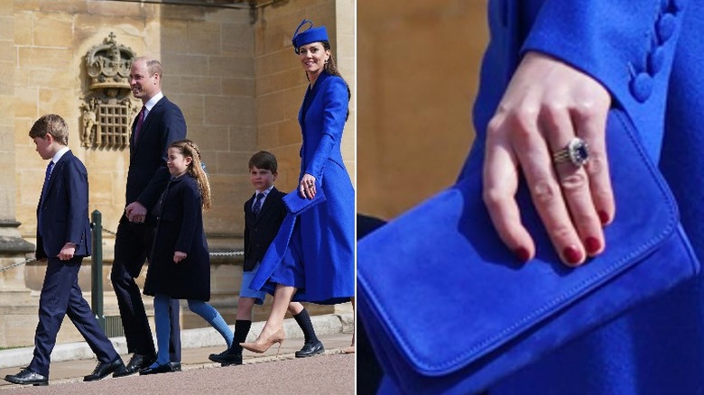 Prince William family Easter Kate nails
