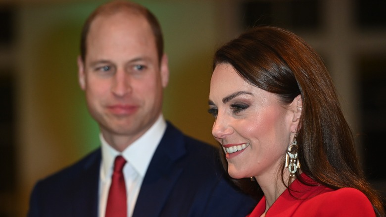 Prince William looking at Kate Middleton