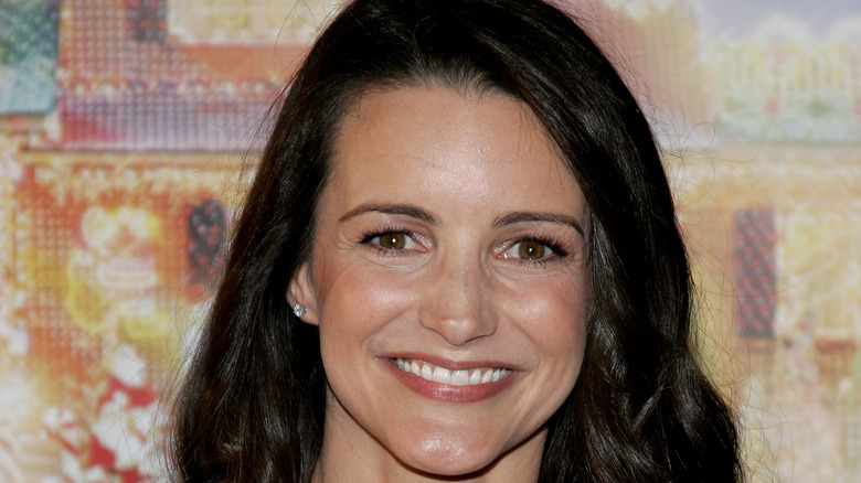 Kristin Davis smiles on the red carpet