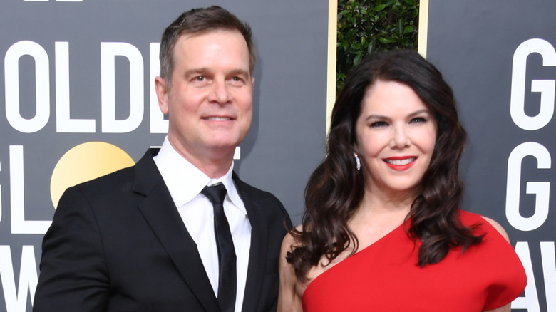 Peter Krause and Lauren Graham at the 2020 Golden Globes
