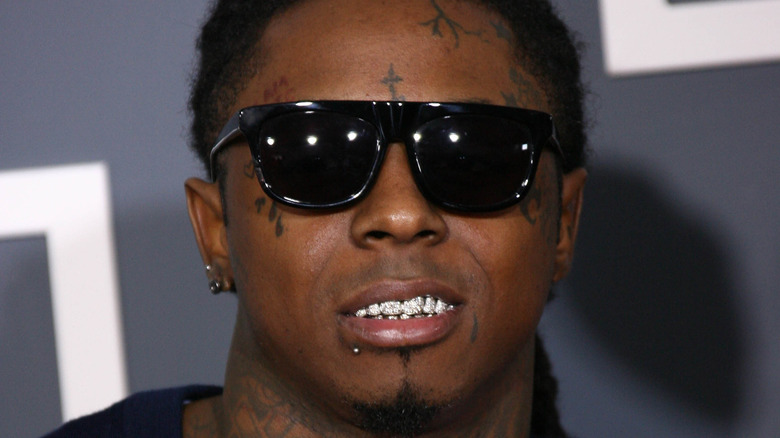 Lil Wayne with black glasses