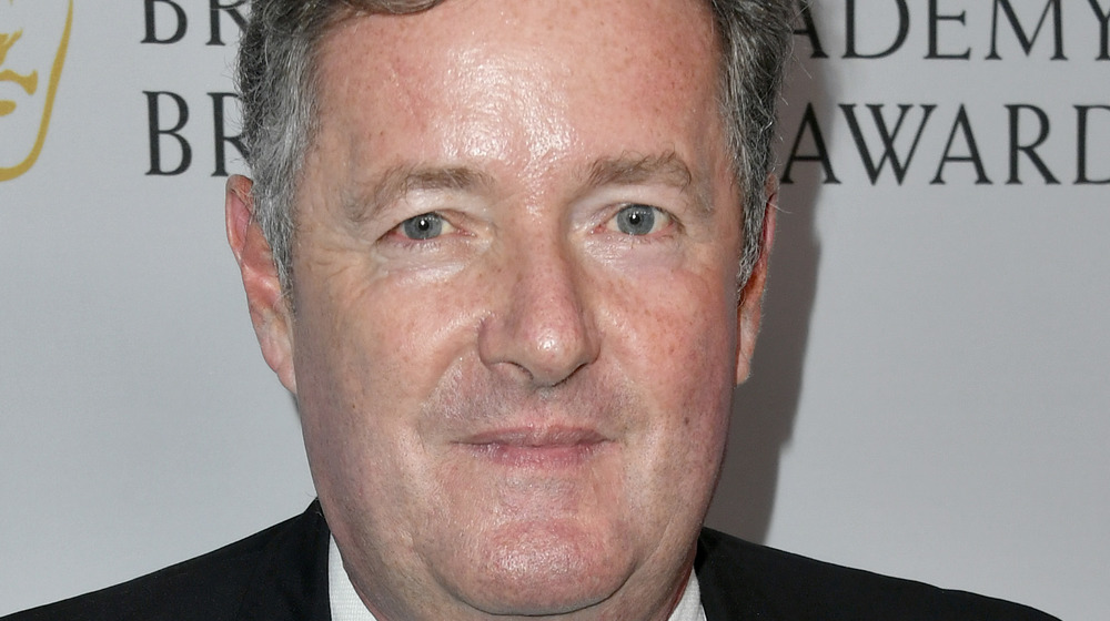 Piers Morgan straight faced