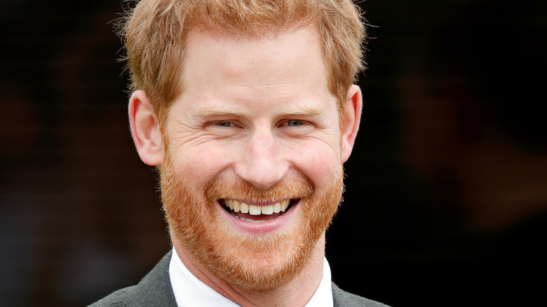 Prince Harry poses for a photograph. 