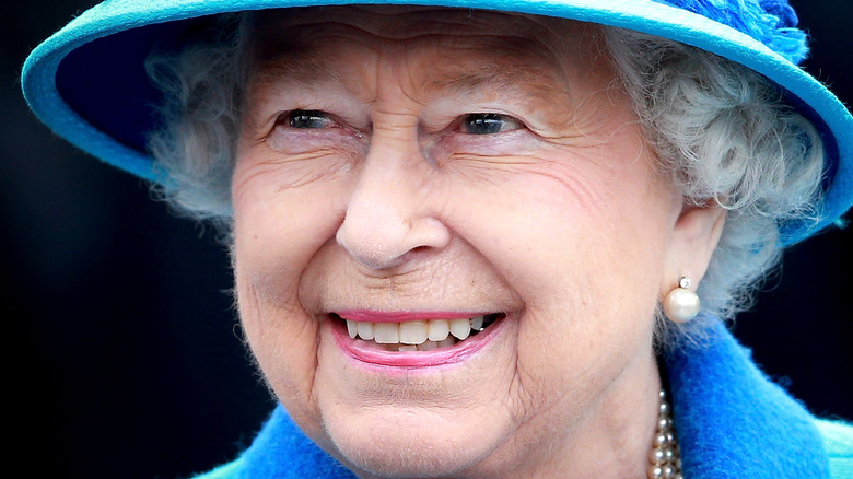 Queen Elizabeth II smiling