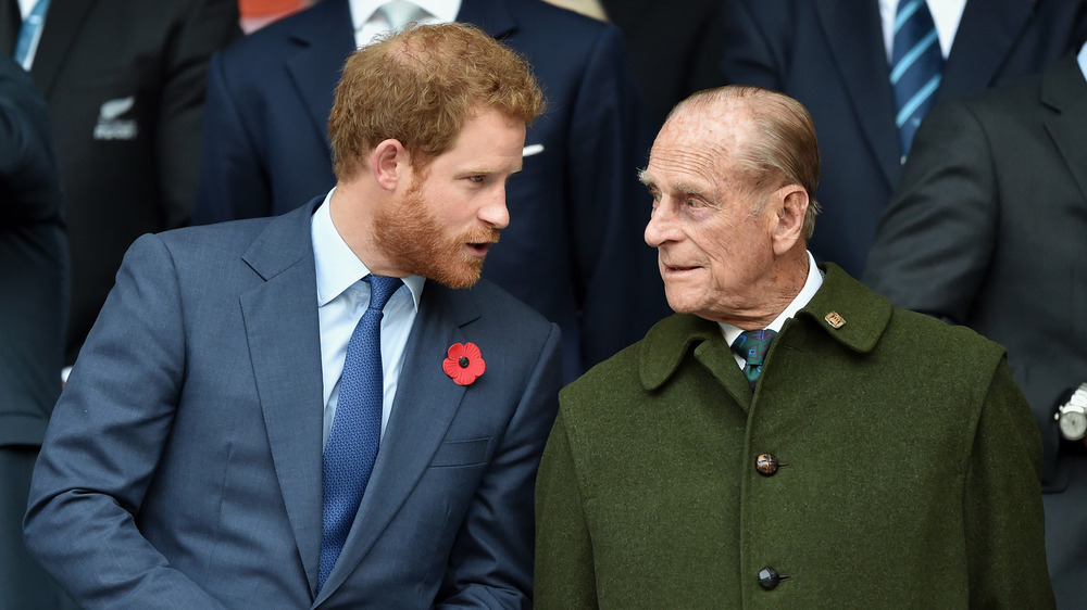 Prince Harry and Prince Philip