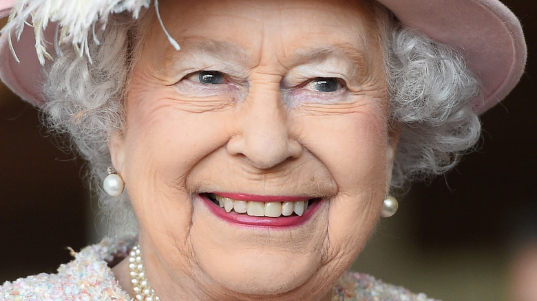 Queen Elizabeth smiles