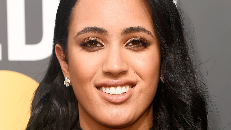 Simone Johnson at the 75th Annual Golden Globe Awards