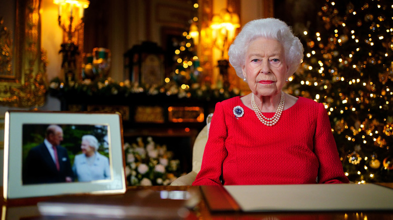 Queen Elizabeth during her Christmas Day speech 