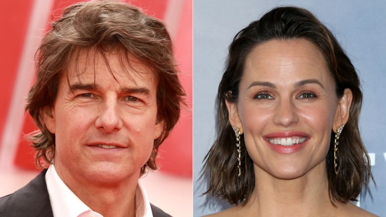 Split of Jennifer Garner and Tom Cruise smiling