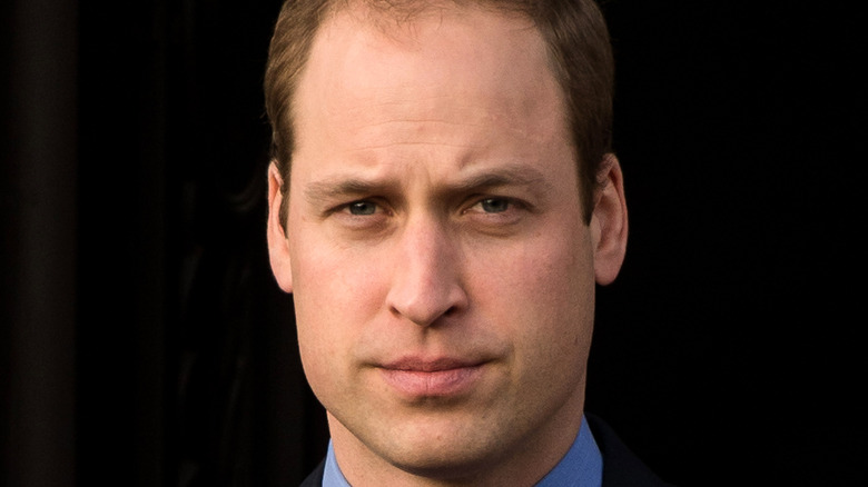 Prince William looking pensive