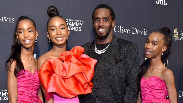 Diddy with his daughters 