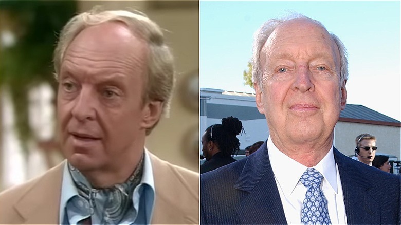 Split photo of Conrad Bain as Philip Drummond and attending the TV Land Awards in 2003