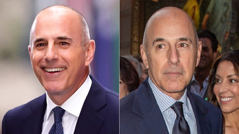 Matt Lauer in 2024 and 2017