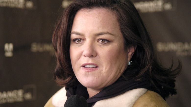 A close-up of The View-era Rosie O'Donnell