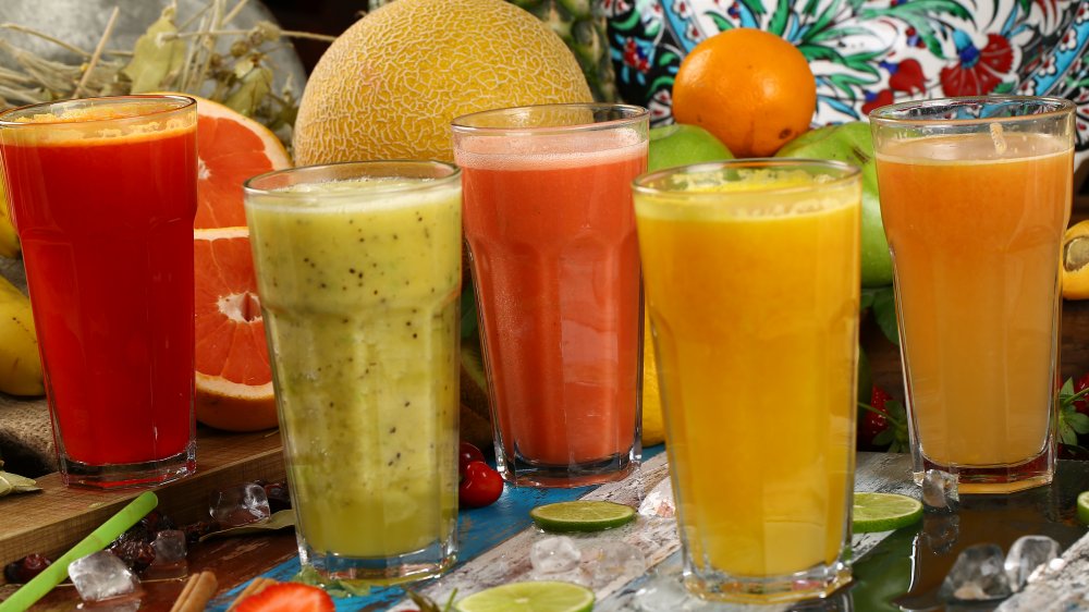 Different kinds of fruit juice