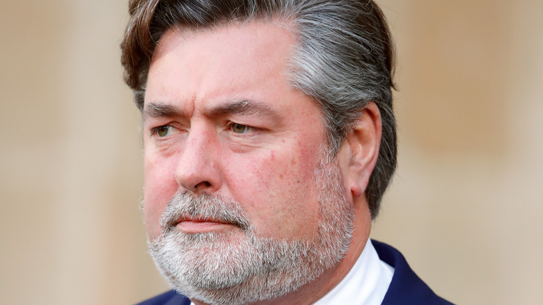 Michael Fawcett looking serious