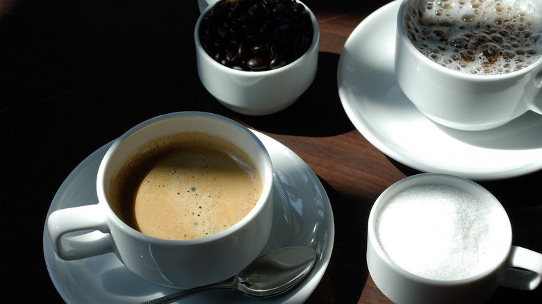 different types of coffees