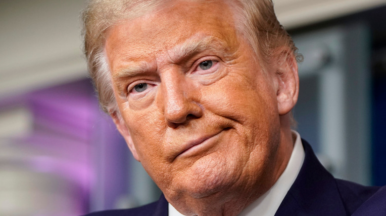 Donald Trump making a face 