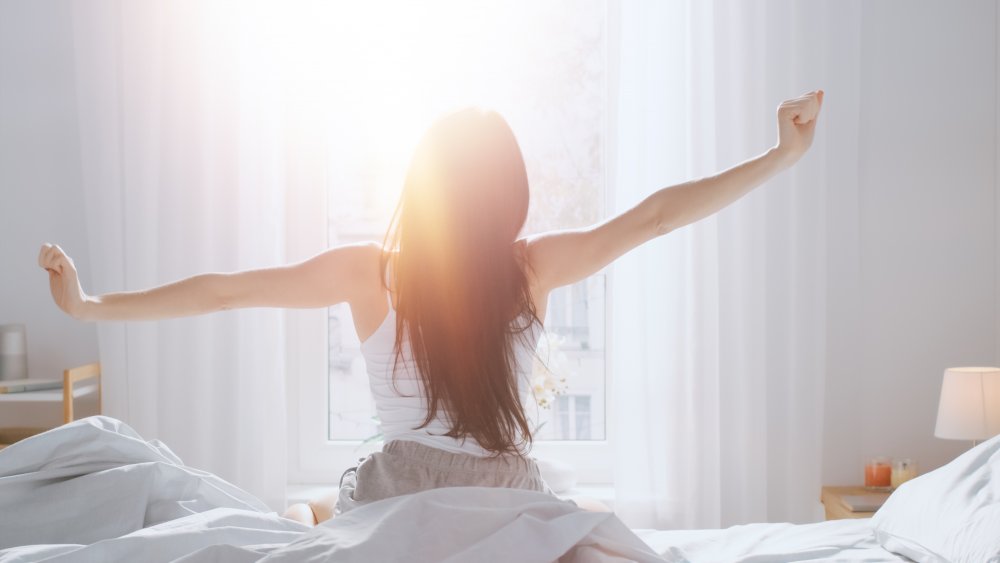 woman morning