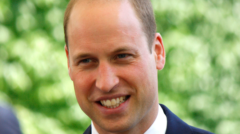 Prince William smiles 