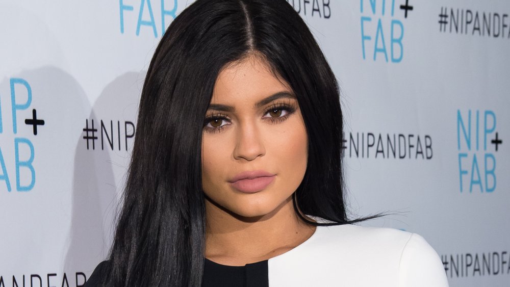 Kylie Jenner with very plump lips