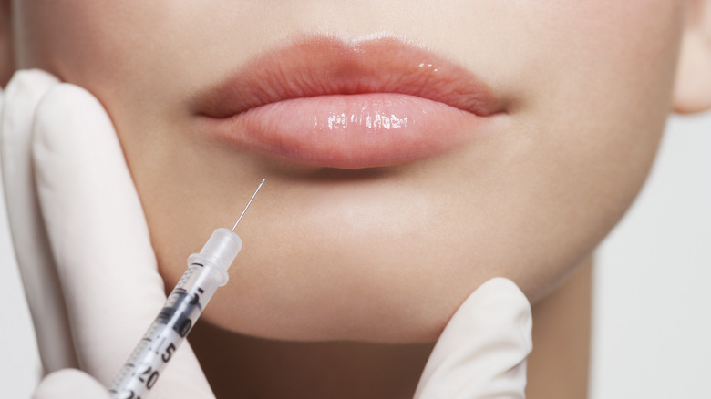 A woman getting botox