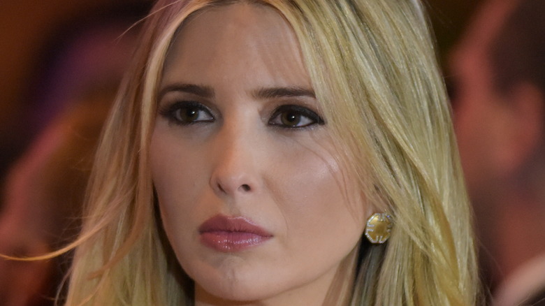 Ivanka Trump looking to her right 