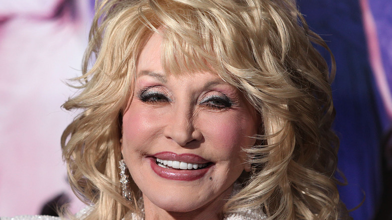 Dolly Parton smiling