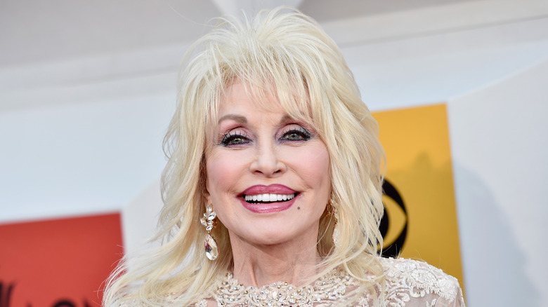Dolly Parton smiling at an event
