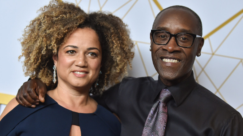 Don Cheadle and Bridgid Coulter on the red carpet