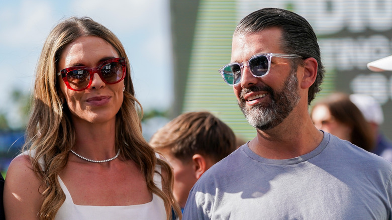 Bettina Anderson and Donald Trump Jr. smiling