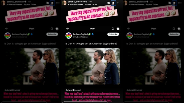 Screenshot of Bettina Anderson's Instagram Story