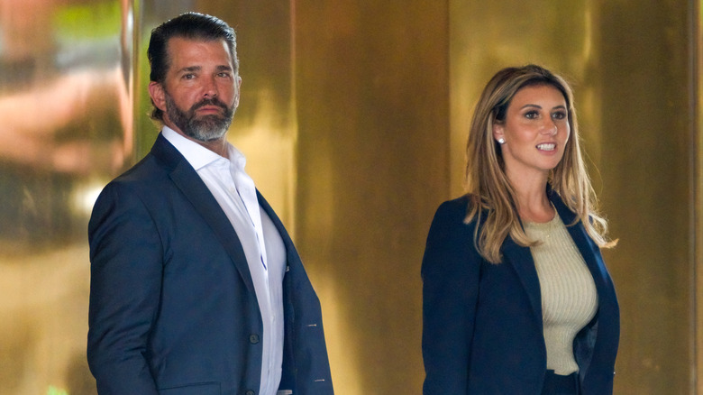 Donald Trump Jr. and Alina Habba leave Trump Tower