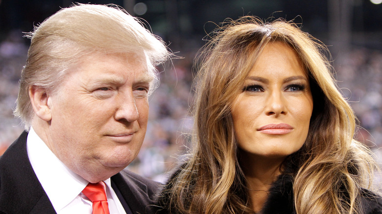Donald and Melania Trump closeup 