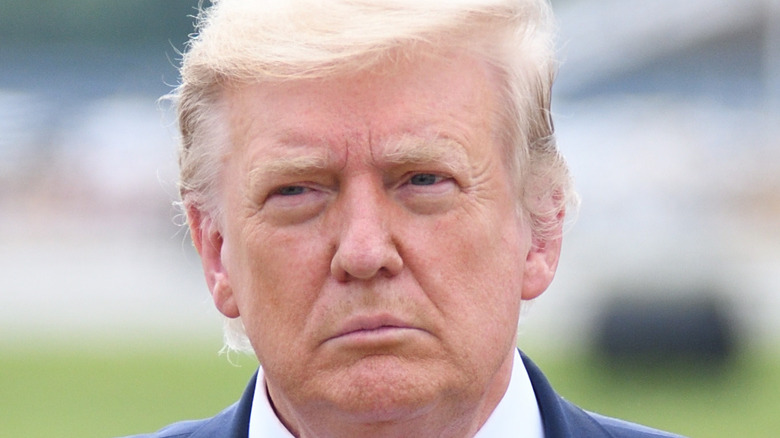 Donald Trump frowning 