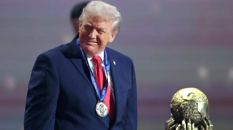 Donald Trump with FIFA Peace Prize
