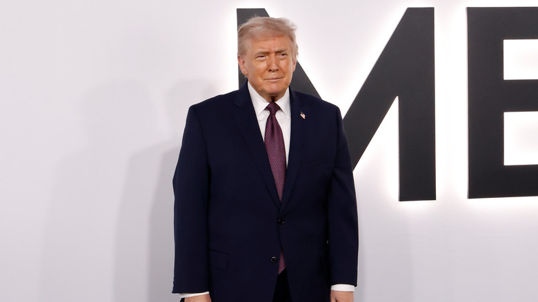 Donald Trump standing