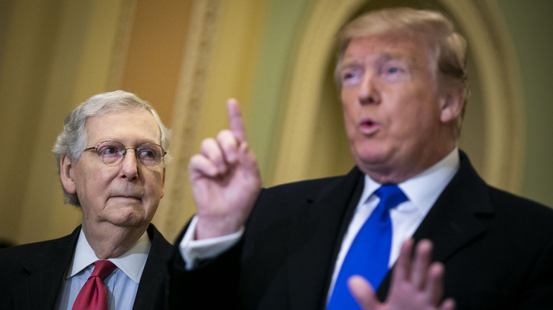 Donald Trump and Mitch McConnell together in 2019