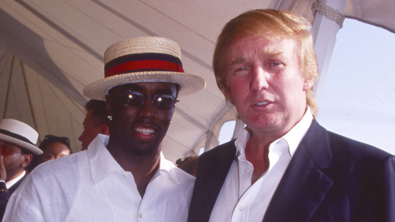 Sean "Diddy" Combs and Donald Trump smiling