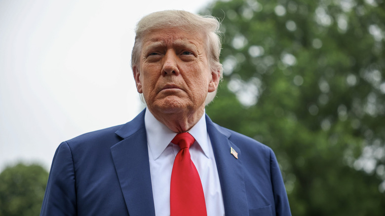 Donald Trump stands tall