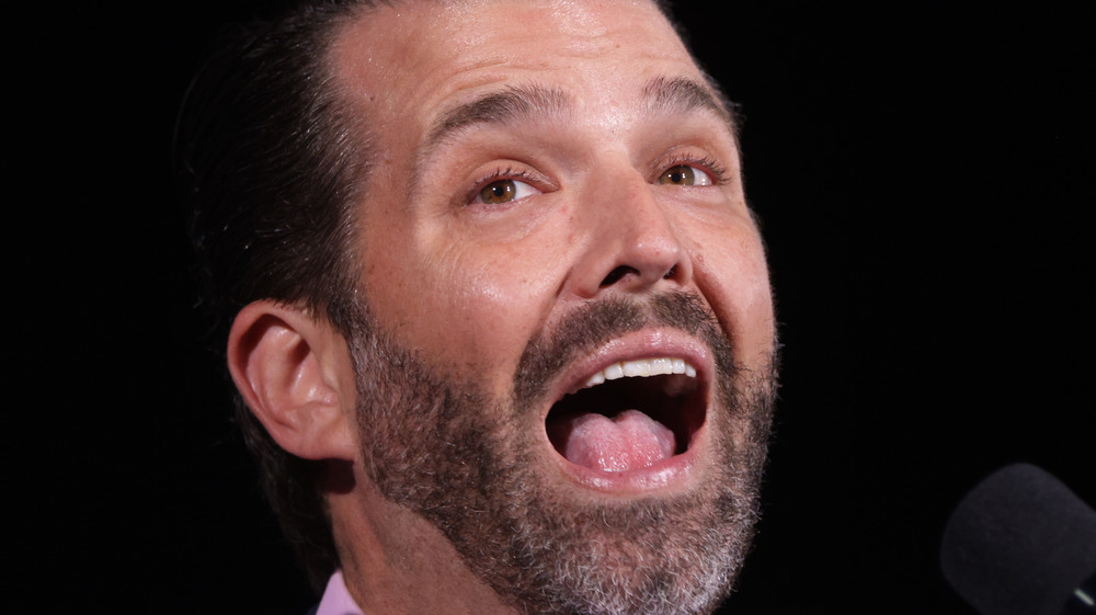 Donald Trump Jr. with mouth wide open